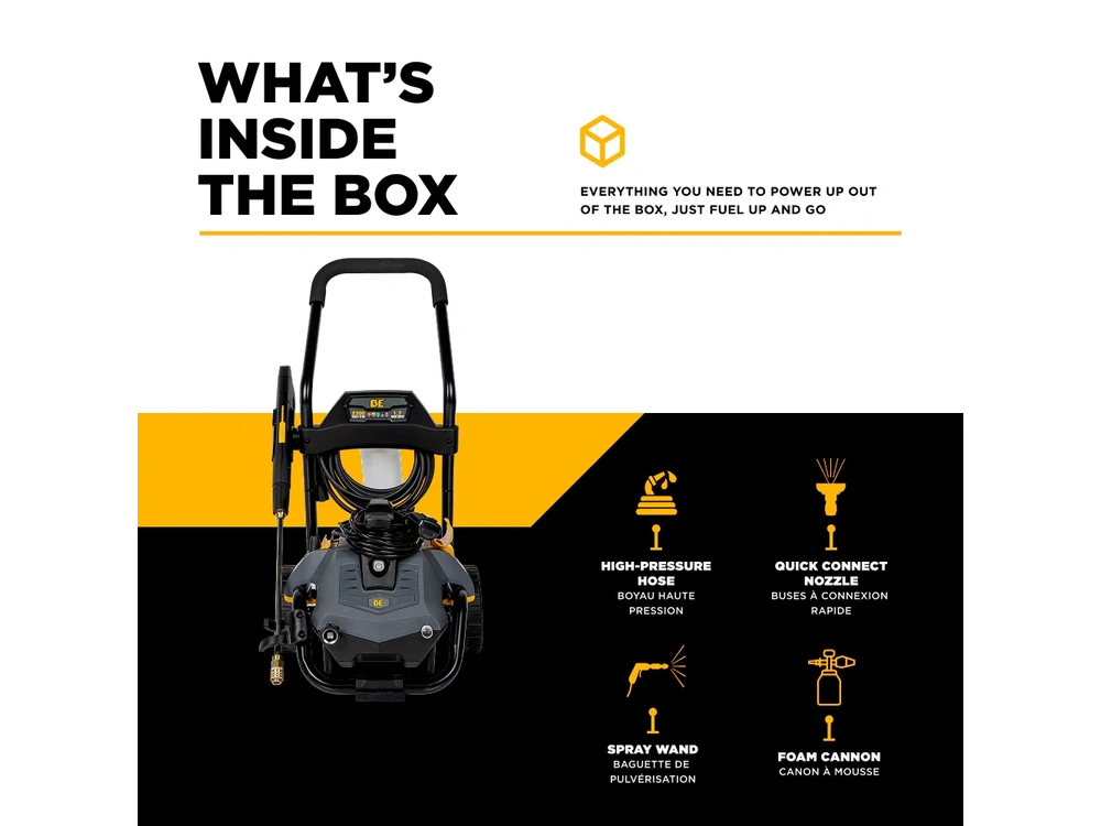 2026 BePower P2314EN 2,300 PSI 1.7 GPM Electric Pressure Washer with Powerease Motor and AR Axial Pump - P2314EN alt