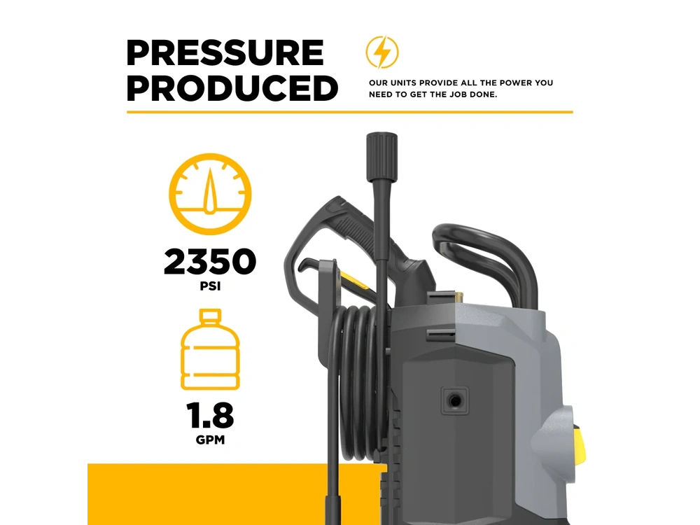 2026 BePower P2318EN 2,350 PSI 1.8 GPM Electric Pressure Washer - P2318EN alt