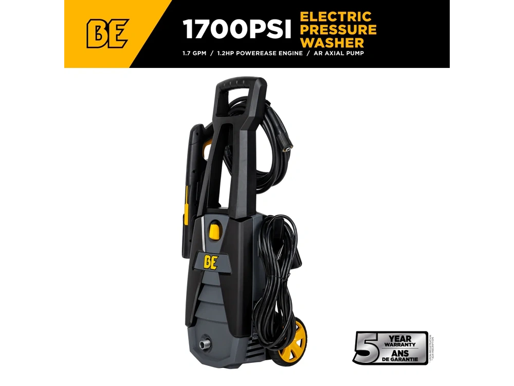 2026 BePower P1715EN 1,700 PSI 1.7 GPM Electric Power Washer with Powerease Motor and AR Axial Pump - P1715EN alt