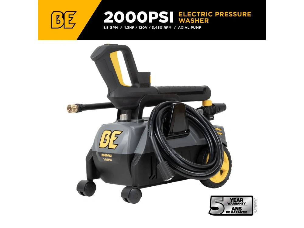 2026 BePower P2018EN 2,000 PSI 1.8 GPM Electric Pressure Washer alt