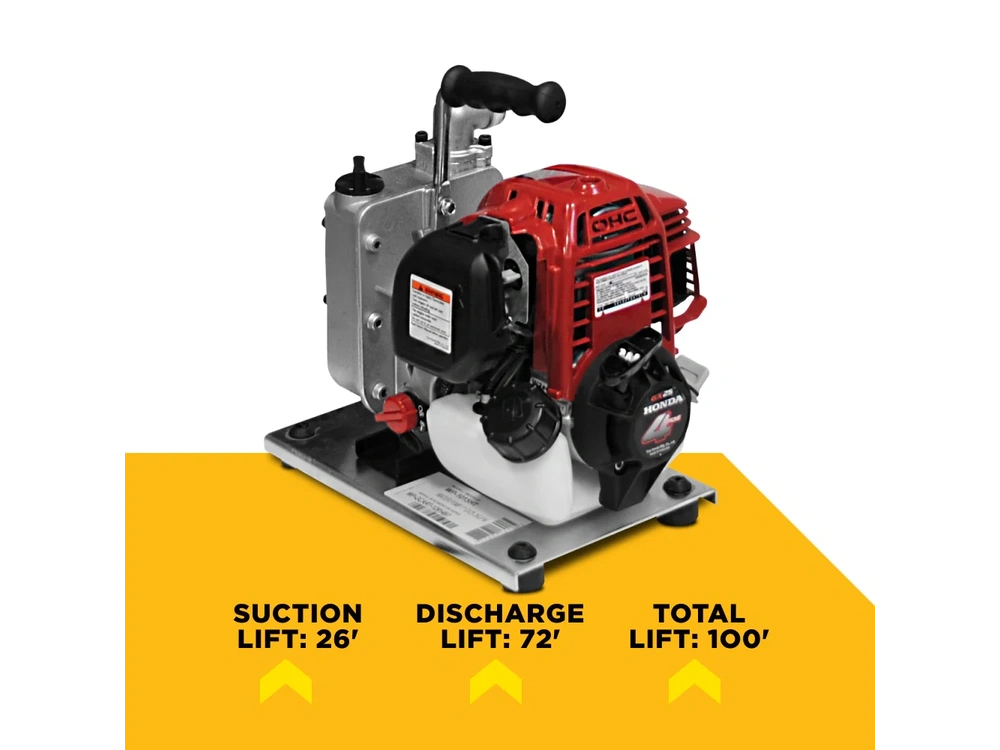 2026 BePower WP-1015HT 1" Water Transfer Pump with Honda GX25 Engine alt