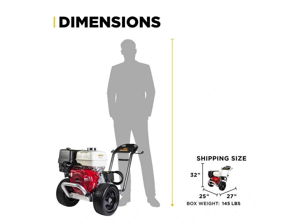 2026 BePower B4213HAGS 4,200 PSI 4.2 GPM Cold Water Gas Pressure Washer - B4213HAGS alt