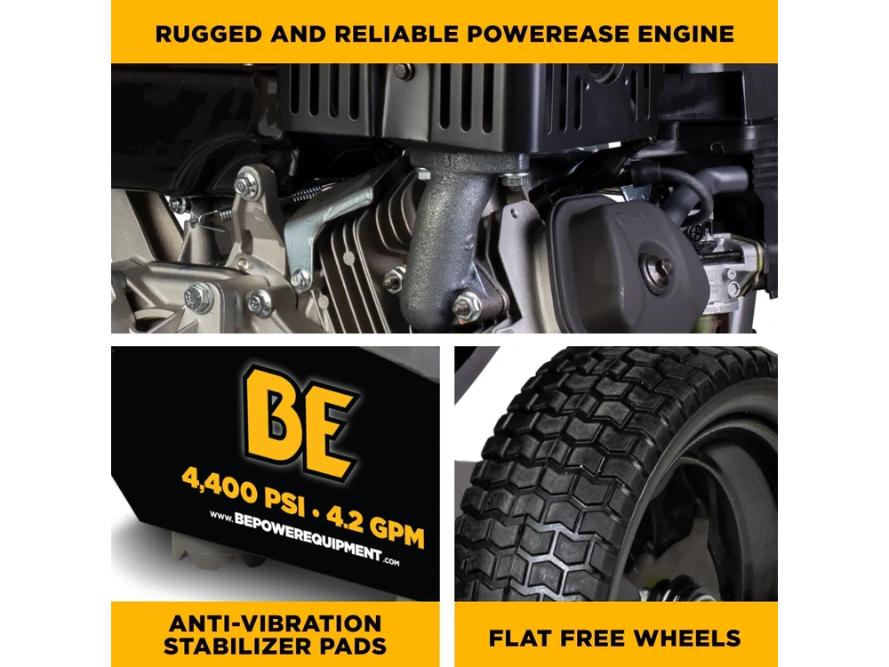 2026 BePower B4415PA 4,400 PSI 4.2 GPM Cold Water Gas Pressure Washer - B4415PA alt