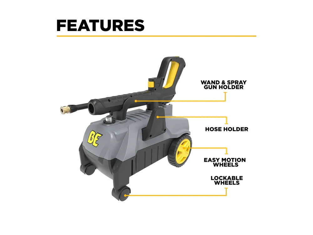 2026 BePower P2018EN 2,000 PSI 1.8 GPM Electric Pressure Washer alt
