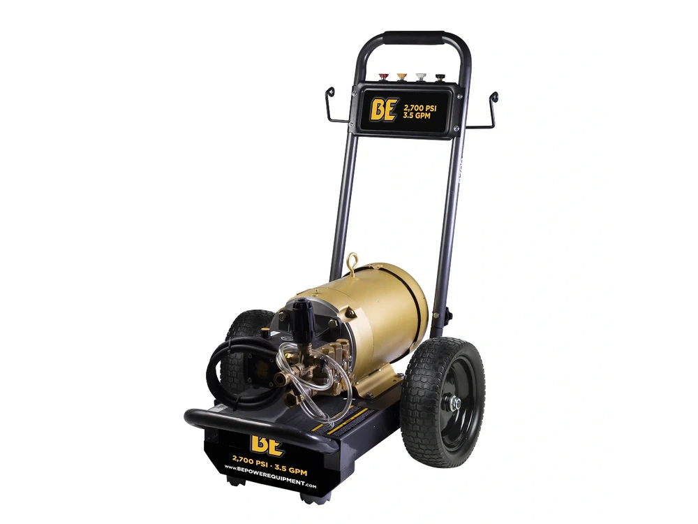 2026 BePower B2775E3AHE 2,700 PSI 3.5 GPM 7.5 HP Electric Pressure Washer with Baldor Motor and CP Triplex Pump - B2775E3AHE alt
