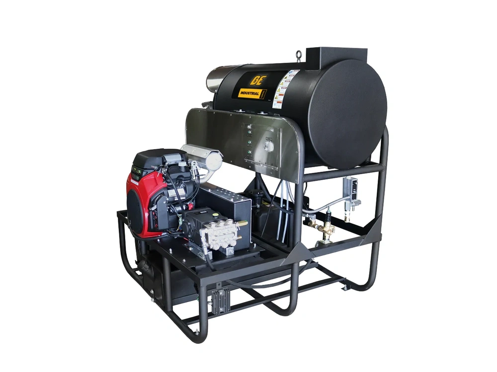 2026 BePower SE5815HIHZGP 3,000 PSI 10 GPM Hot Water Gas Pressure Washer Skid with General Triplex Pump - SE5815HIHZGP alt