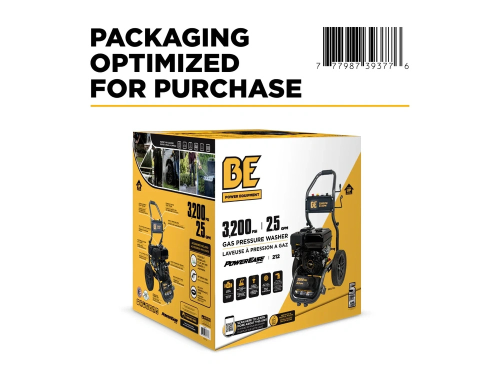 2026 BePower BE327PX 3,200 PSI 2.5 GPM Cold Water Gas Pressure Washer - BE327PX alt