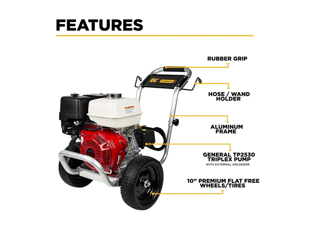 2026 BePower B3165HAGS 3,100 PSI 3.1 GPM Cold Water Gas Pressure Washer - B3165HAGS alt