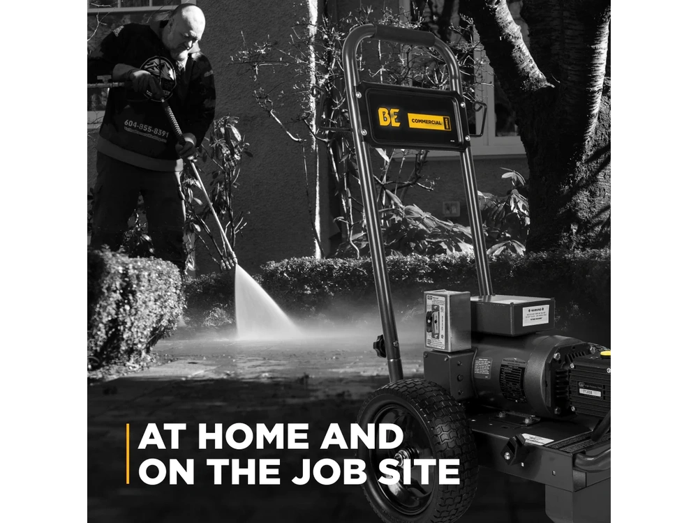 2026 BePower B205EG 2,000 PSI 3.5 GPM 5.0 HP Electric Pressure Washer with Baldor Motor and General Triplex Pump - B205EG alt