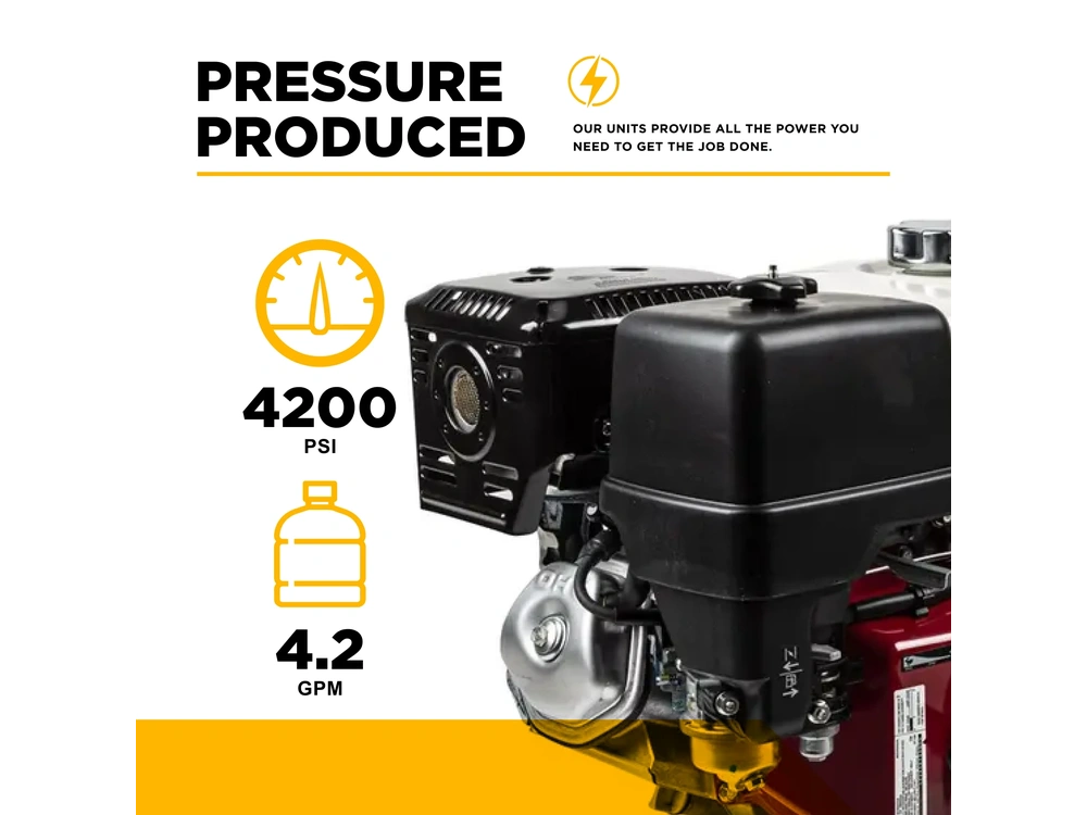 2026 BePower B4213HTBGS 4,200 PSI 4.2 GPM Truck Mount Cold Water Gas Pressure Washer - B4213HTBGS alt
