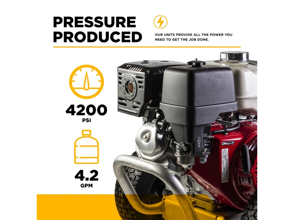 2026 BePower B4213HABGS 4,200 PSI 4.2 GPM Cold Water Gas Pressure Washer - B4213HABGS alt