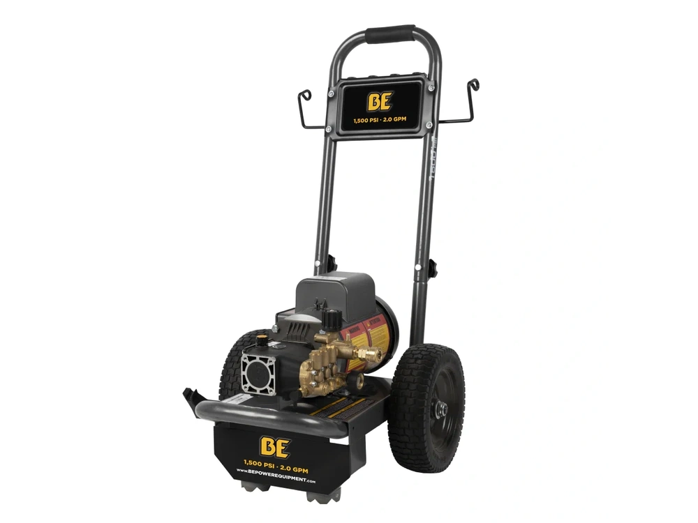 2026 BePower PE-1520EW1A 1,500 PSI 2.0 GPM Electric Pressure Washer with Baldor Motor and AR Triplex Pump - PE-1520EW1A alt