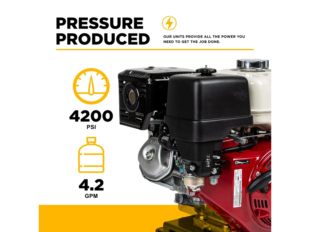 2026 BePower B4213HETBGS 4,200 PSI 4.2 GPM Cold Water Gas Pressure Washer - B4213HETBGS alt