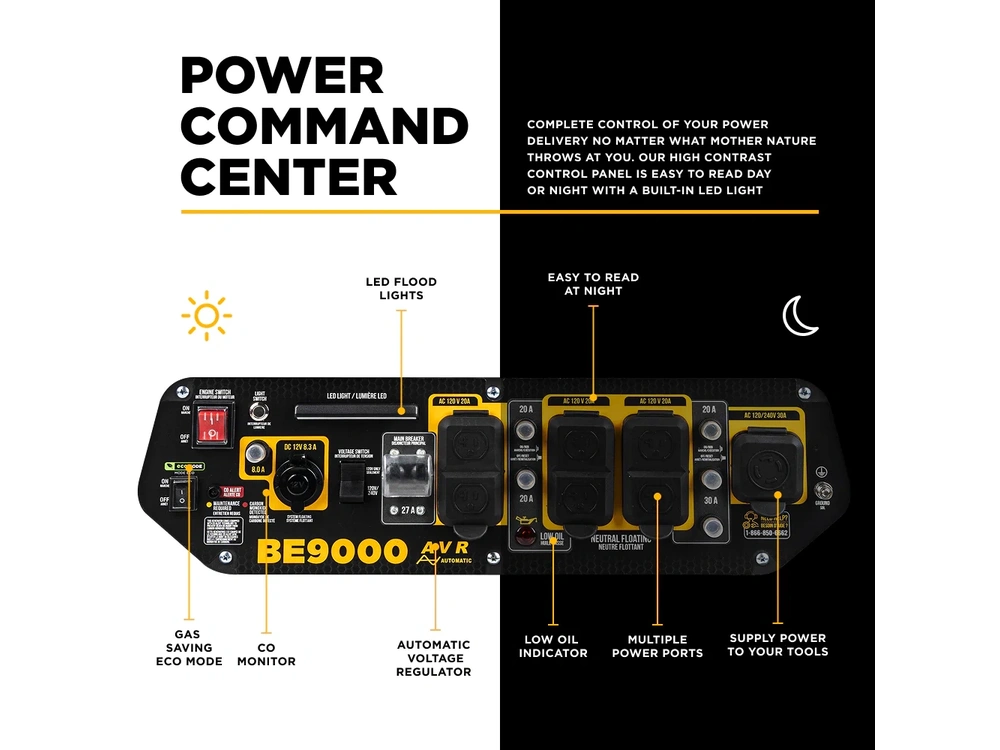 2026 BePower BE9000 9,000 Watt Generator - BE9000 alt