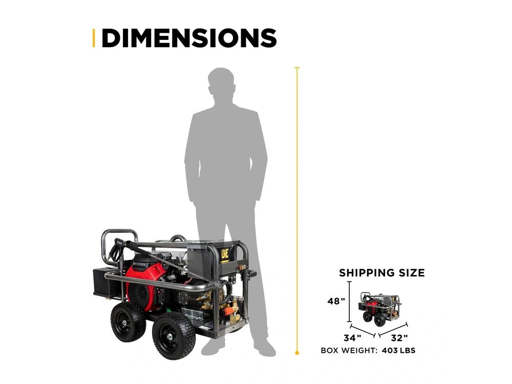 2026 BePower PE-5024HWEBCOM 5,000 PSI 5.0 GPM Cold Water Gas Pressure Washer - PE-5024HWEBCOM alt