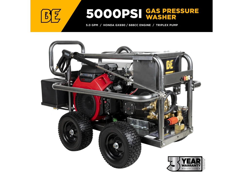 2026 BePower PE-5024HWEBCOM 5,000 PSI 5.0 GPM Cold Water Gas Pressure Washer - PE-5024HWEBCOM alt