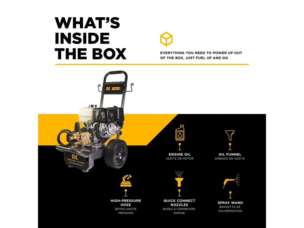 2026 BePower B4213HGS 4,200 PSI 4.2 GPM Cold Water Gas Pressure Washer - B4213HGS alt