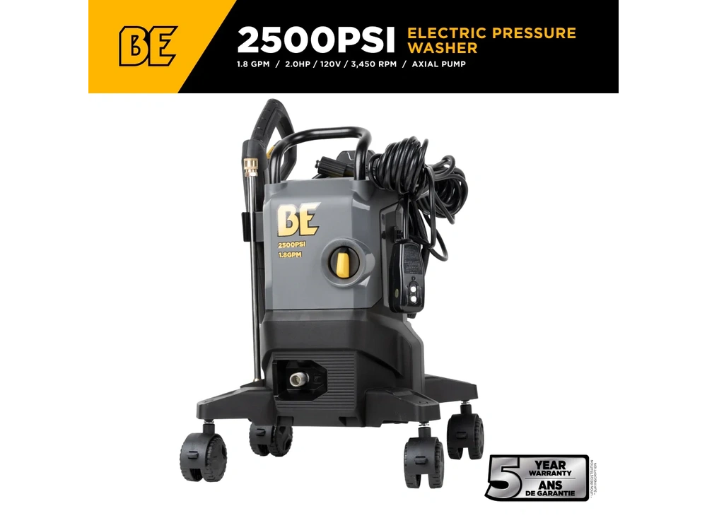 2026 BePower P2518EN 2,500 PSI 1.8 GPM Electric Pressure Washer - P2518EN alt