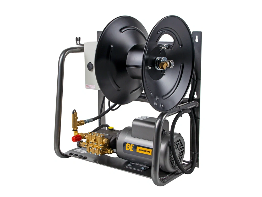 2026 BePower X-1520FW1GENH 1,500 PSI 2.0 GPM 2.0 HP Wall Mount Electric Pressure Washer with a Baldor Motor and General Triplex Pump - X-1520FW1GENH alt