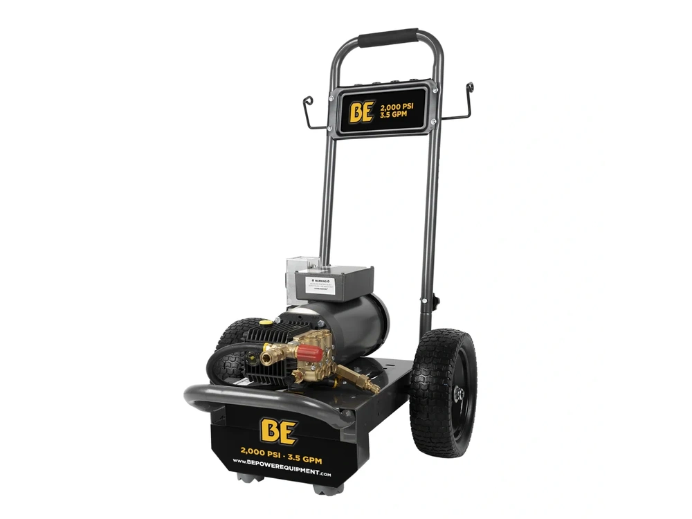 2026 BePower B205EG 2,000 PSI 3.5 GPM 5.0 HP Electric Pressure Washer with Baldor Motor and General Triplex Pump - B205EG alt