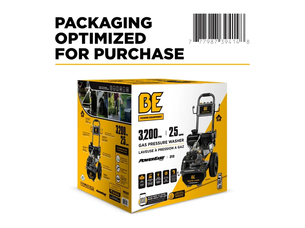 2026 BePower B327PX 3,200 PSI 2.5 GPM Cold Water Gas Pressure Washer - B327PX alt