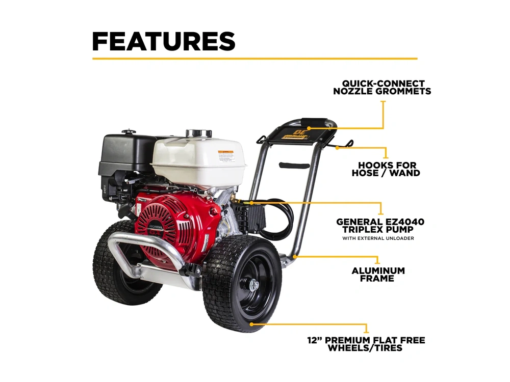 2026 BePower B4213HAGS 4,200 PSI 4.2 GPM Cold Water Gas Pressure Washer - B4213HAGS alt