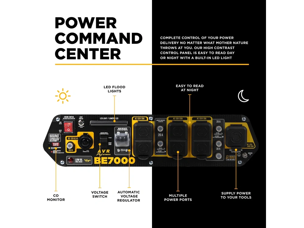 2026 BePower BE7000 7,000 Watt Generator - BE7000 alt