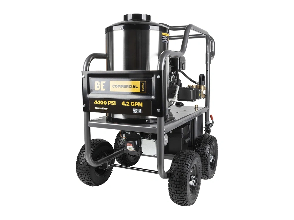 2026 BePower HW4415PA 4,400 PSI - 4.2 GPM Hot Water Pressure Washer with Powerease 420 Engine and CP Triplex Pump - HW4415PA alt