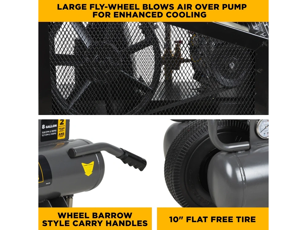 2026 BePower AC658HB 13.8 CFM @ 90 PSI Gas Air Compressor with Honda GX200 Engine - AC658HB alt