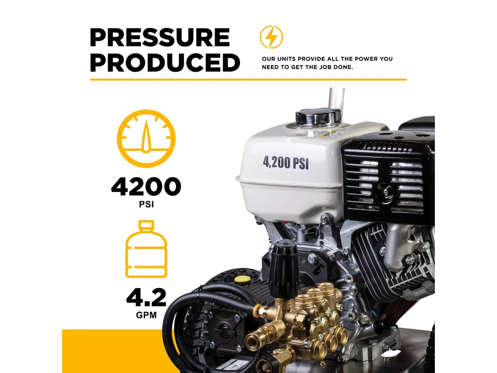 2026 BePower B4213HSGS 4,200 PSI 4.2 GPM Cold Water Gas Pressure Washer - B4213HSGS alt