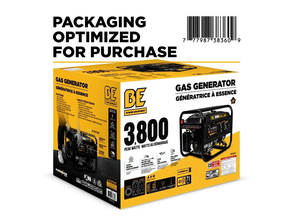 2026 BePower BE3800 3,800 Watt Generator - BE3800 alt