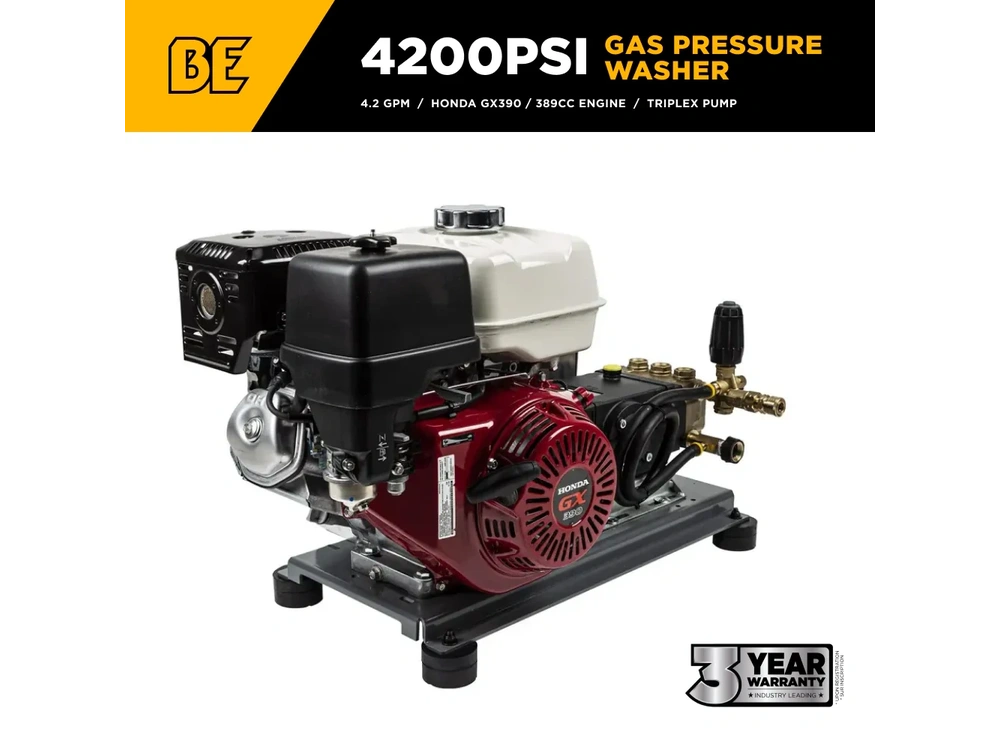 2026 BePower B4213HTBGS 4,200 PSI 4.2 GPM Truck Mount Cold Water Gas Pressure Washer - B4213HTBGS alt