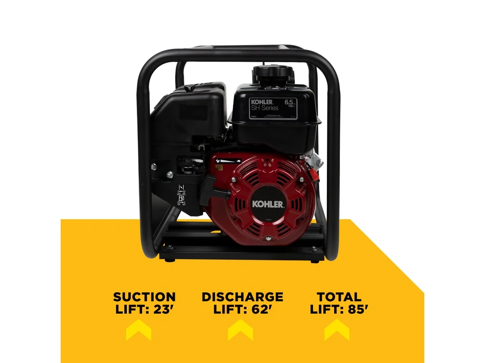 2026 BePower WP3065K 3" Water Transfer Pump with Kohler SH270 Engine alt