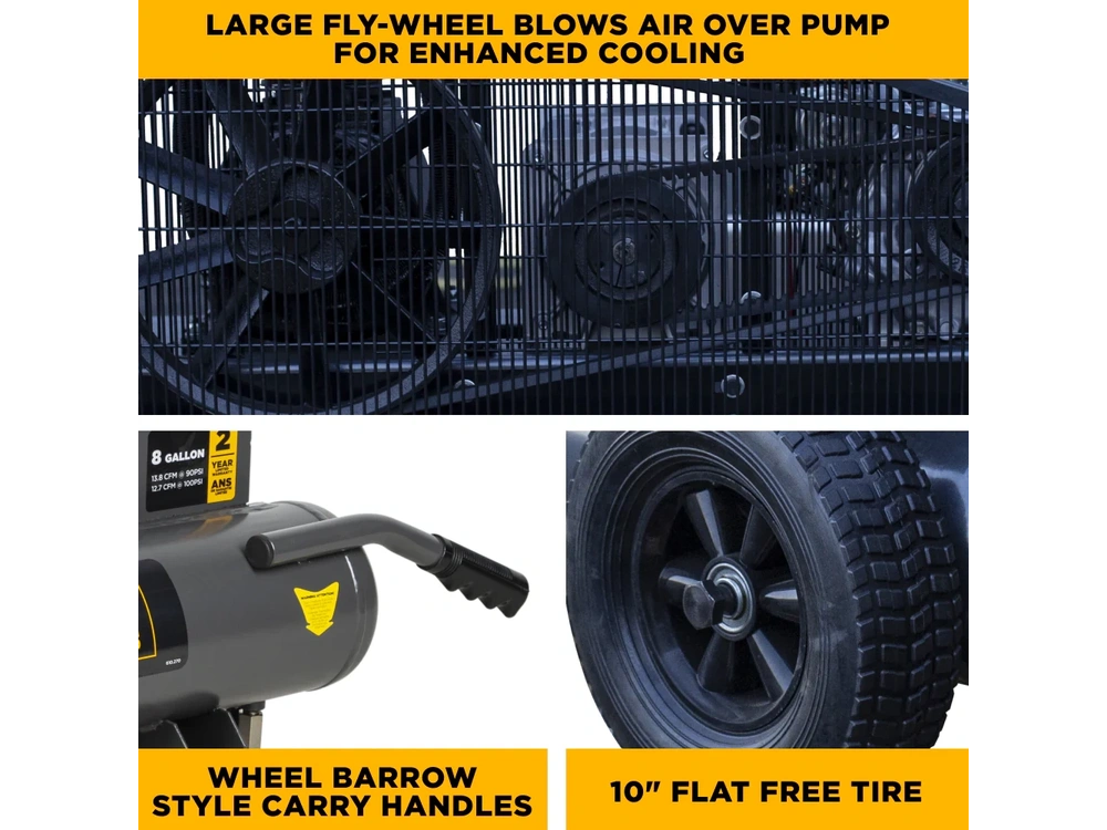 2026 BePower AC138HEG2 16 CFM @ 175 PSI Gas Air Compressor / Generator with Honda GX390 Engine - AC138HEG2 alt