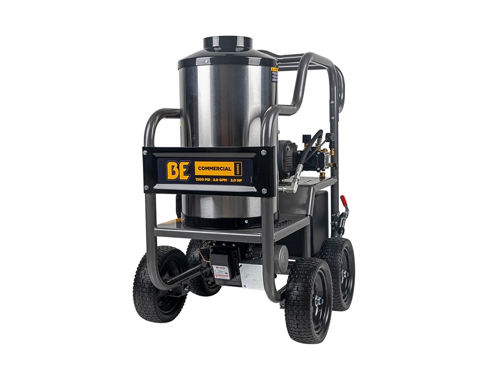 2026 BePower HW152EA 1,500 PSI 2.0 GPM Hot Water Pressure Washer with TechTop Motor and CP Triplex Pump - HW152EA alt