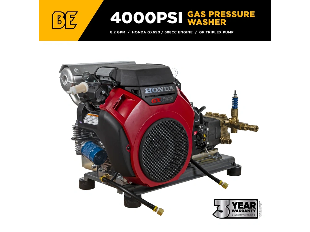 2026 BePower B4024HETBGS 4,000 PSI 8.2 GPM Cold Water Gas Pressure Washer - B4024HETBGS alt