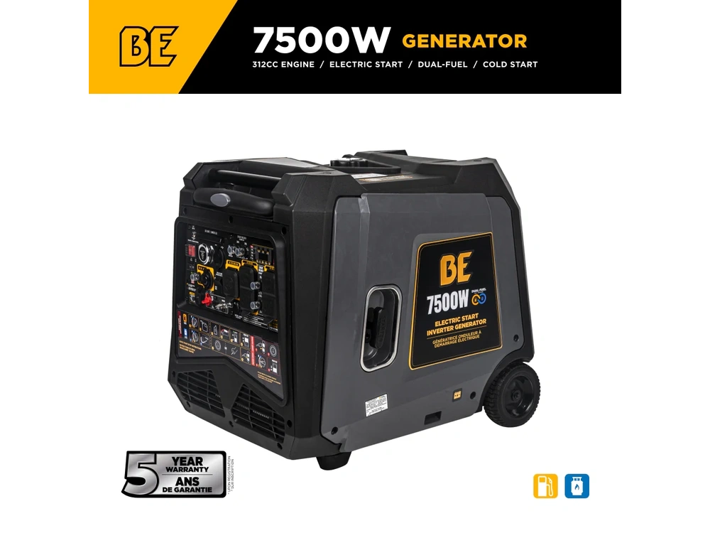 2026 BePower BE7500ID 7,500 Watt Dual-Fuel Digital Inverter Generator - BE7500ID alt
