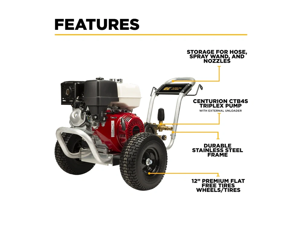 2026 BePower B3213HABAS 3,200 PSI 5.5 GPM Cold Water Gas Pressure Washer - B3213HABAS alt