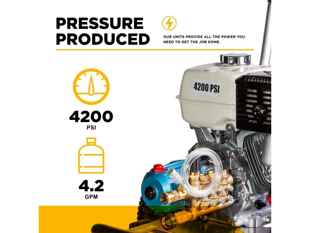 2026 BePower B4213HSJ 4,200 PSI 4.2 GPM Cold Water Gas Pressure Washer - B4213HSJ alt