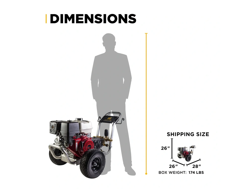 2026 BePower B4213HABGS 4,200 PSI 4.2 GPM Cold Water Gas Pressure Washer - B4213HABGS alt