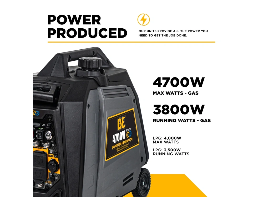 2026 BePower BE4700ID 4,700 Watt Dual-Fuel Digital Inverter Generator - BE4700ID alt