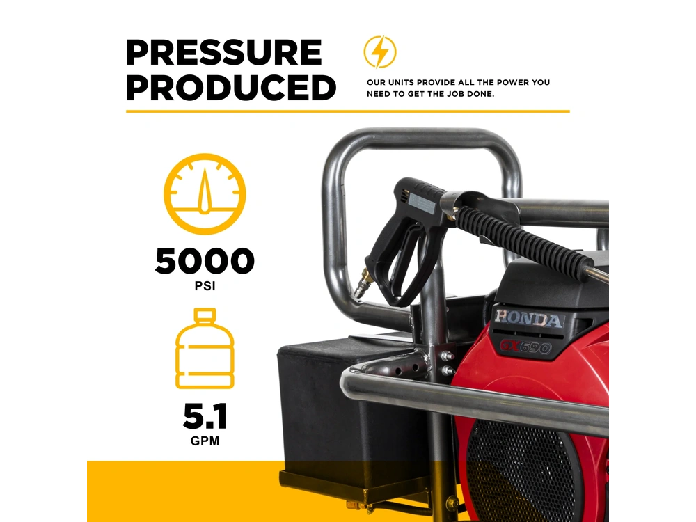 2026 BePower PE-5024HWEBCOM 5,000 PSI 5.0 GPM Cold Water Gas Pressure Washer - PE-5024HWEBCOM alt