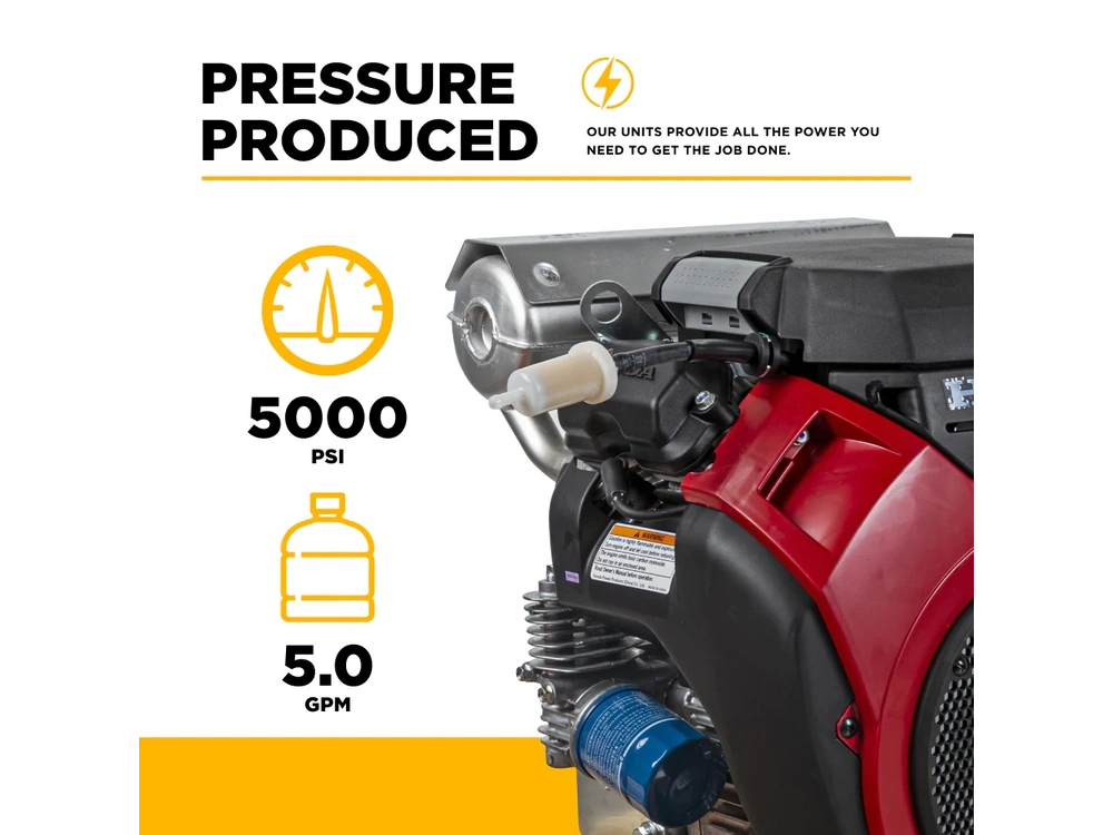 2026 BePower B5024HETBAS 5,000 PSI 5.0 GPM Cold Water Gas Pressure Washer - B5024HETBAS alt