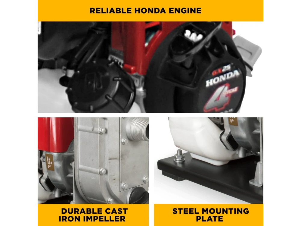2026 BePower WP-1015HT 1" Water Transfer Pump with Honda GX25 Engine alt