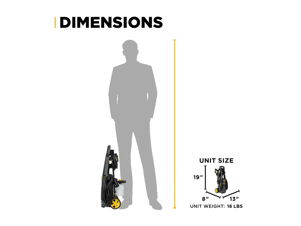 2026 BePower P1715EN 1,700 PSI 1.7 GPM Electric Power Washer with Powerease Motor and AR Axial Pump - P1715EN alt