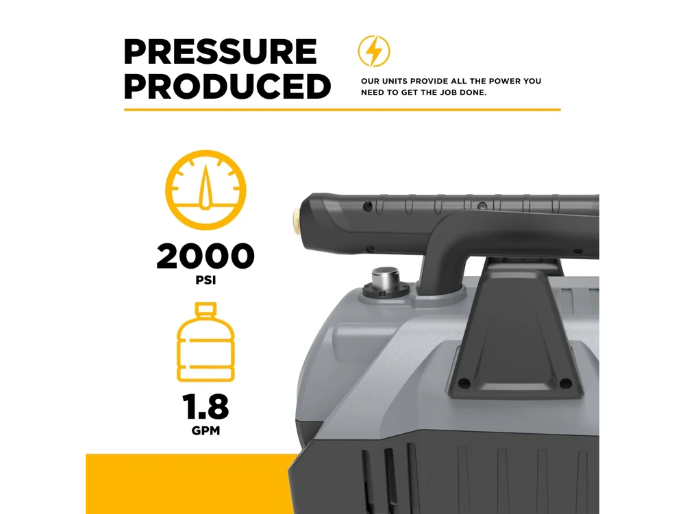 2026 BePower P2018EN 2,000 PSI 1.8 GPM Electric Pressure Washer alt