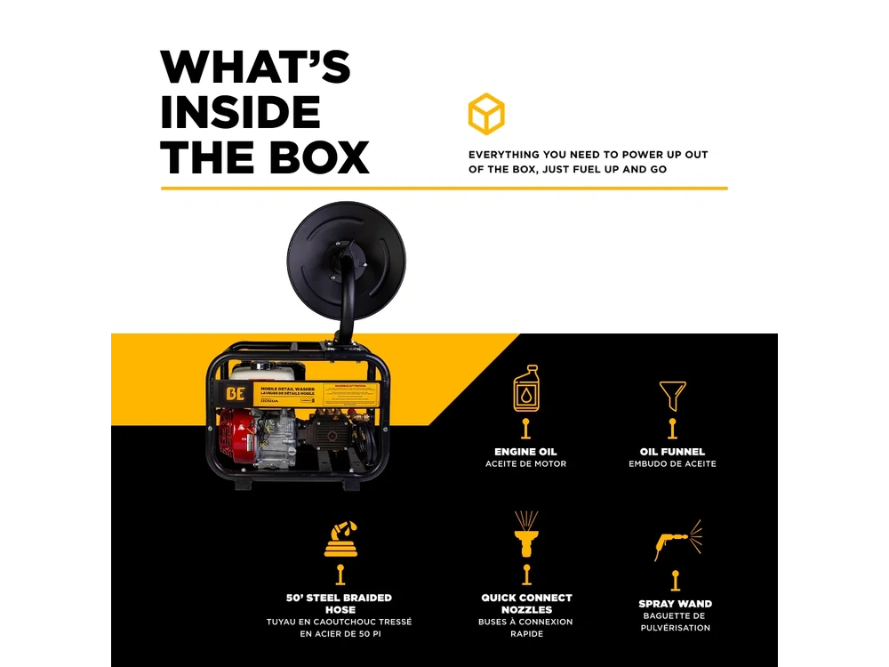2026 BePower B3165HRAS 3,100 PSI 3.1 GPM Cold Water Gas Pressure Washer - B3165HRAS alt