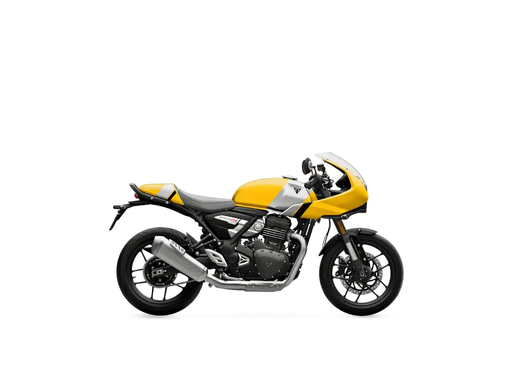 Triumph Thruxton 400 Metallic racing yellow / Aluminium silver 2026