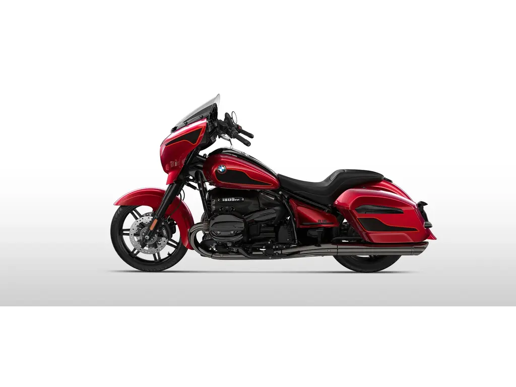 BMW R 18 B Two-Tone Dragonfirerot Metallic: Blacked Out 2025