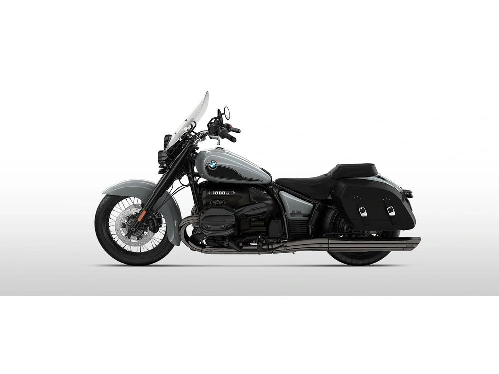 2025 BMW R 18 Classic R 18 Classic Two-Tone Brooklyngrey Metallic: Blacked Out